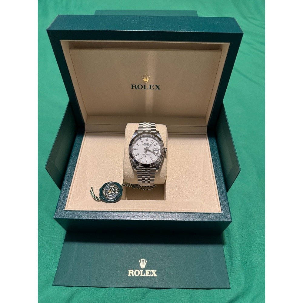 Rolex Datejust 126300 Silver Jubilee Luxury Bracelet with Silver Bezel